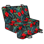 Tropical Hibiscus Leaves Pattern Print Pet Car Back Seat Cover