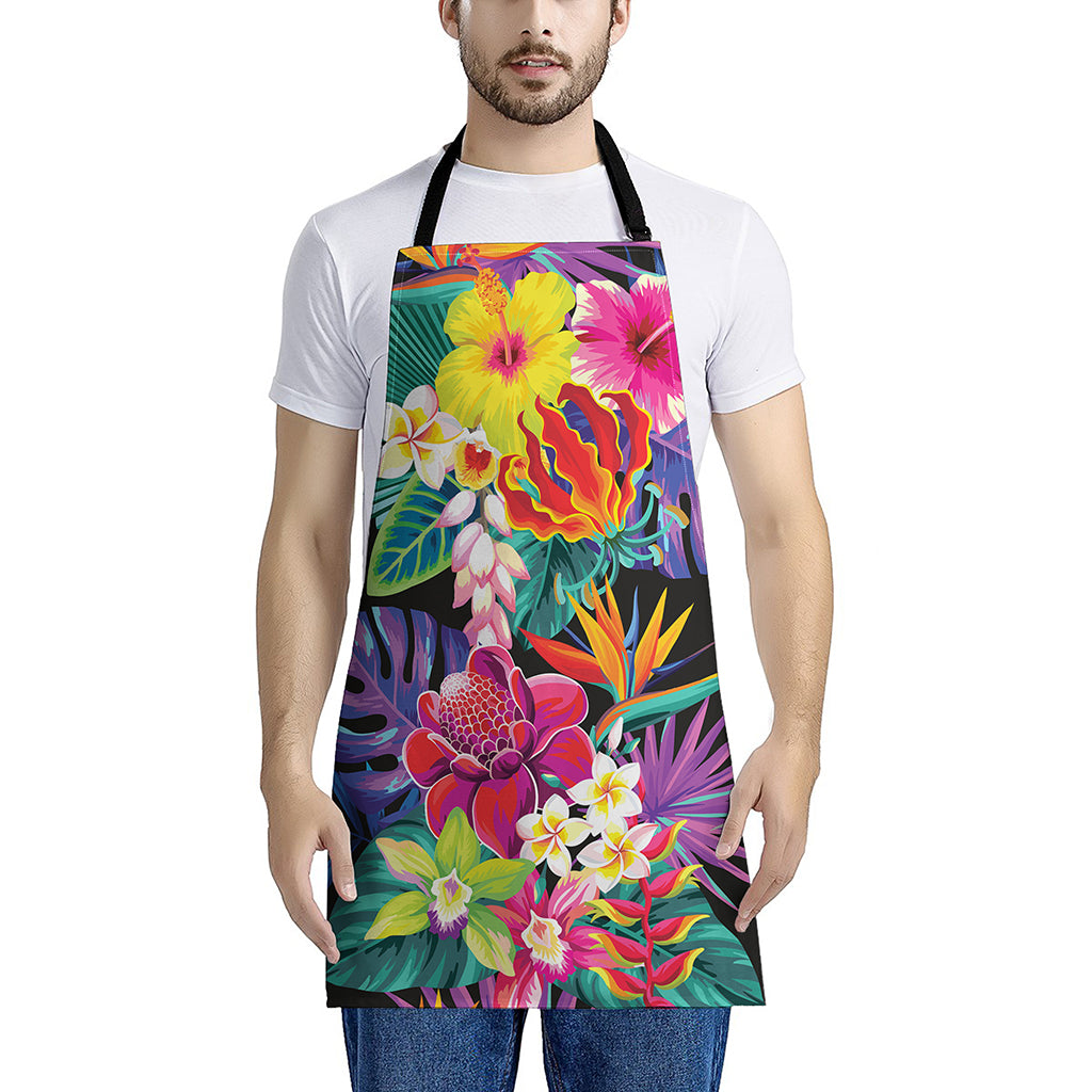 Tropical Hummingbird Print Apron