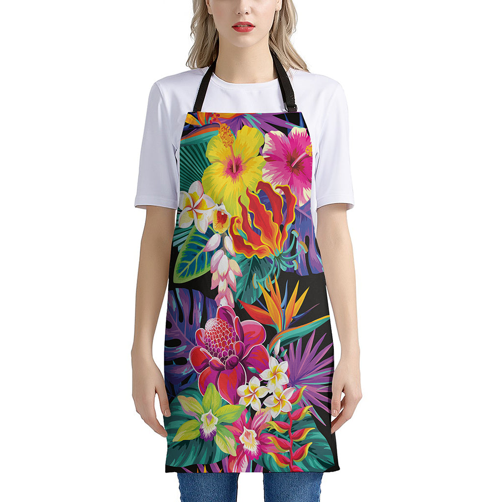 Tropical Hummingbird Print Apron