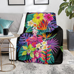 Tropical Hummingbird Print Blanket
