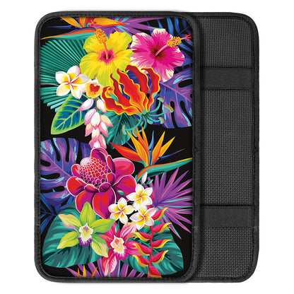 Tropical Hummingbird Print Car Center Console Cover