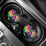 Tropical Hummingbird Print Car Coasters