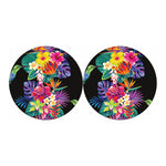 Tropical Hummingbird Print Car Coasters