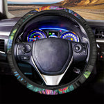 Tropical Hummingbird Print Car Steering Wheel Cover