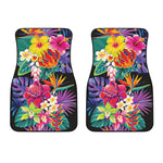 Tropical Hummingbird Print Front Car Floor Mats