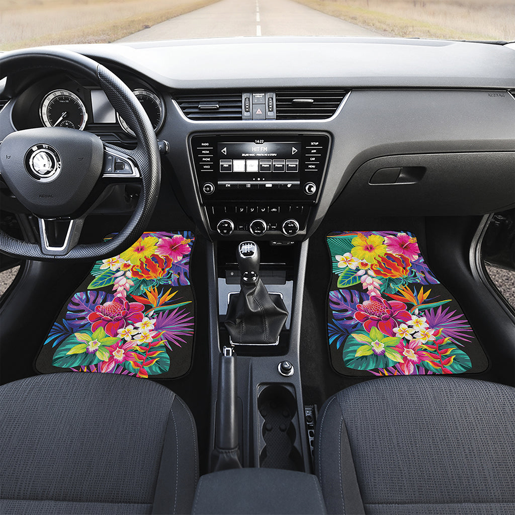 Tropical Hummingbird Print Front Car Floor Mats