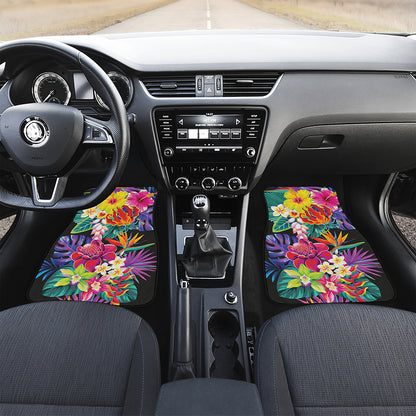 Tropical Hummingbird Print Front Car Floor Mats