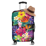 Tropical Hummingbird Print Luggage Cover