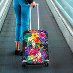 Tropical Hummingbird Print Luggage Cover