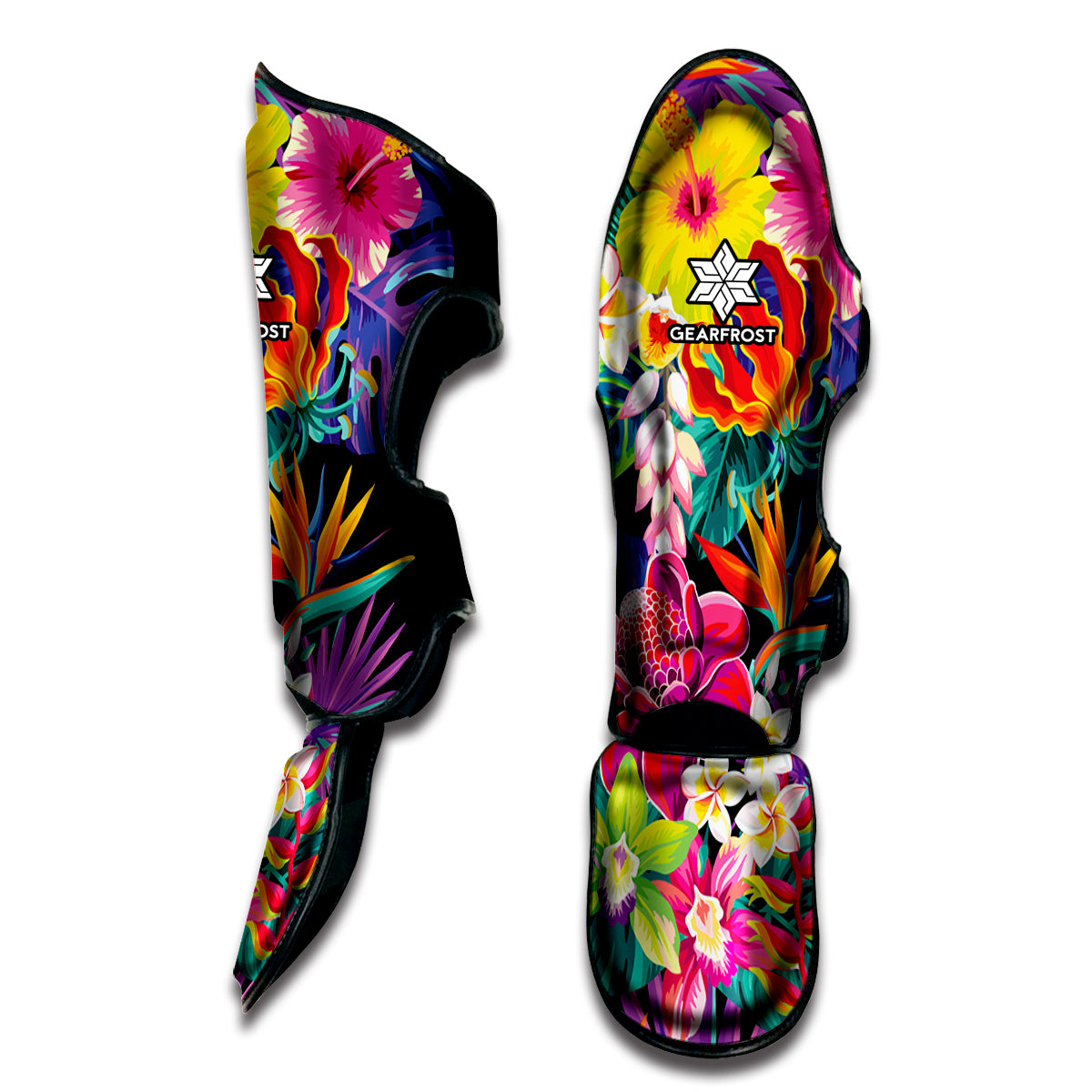 Tropical Hummingbird Print Muay Thai Shin Guard