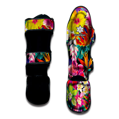Tropical Hummingbird Print Muay Thai Shin Guard