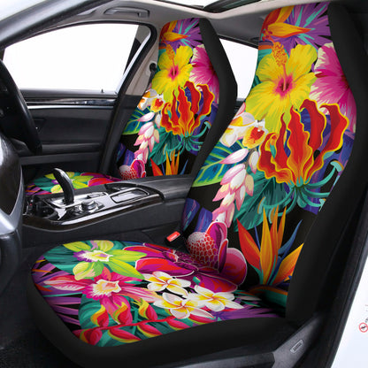 Tropical Hummingbird Print Universal Fit Car Seat Covers