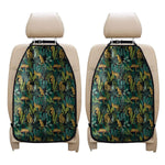 Tropical Jaguar Pattern Print Car Seat Organizers
