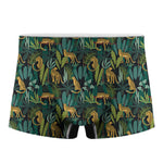Tropical Jaguar Pattern Print Men's Boxer Briefs