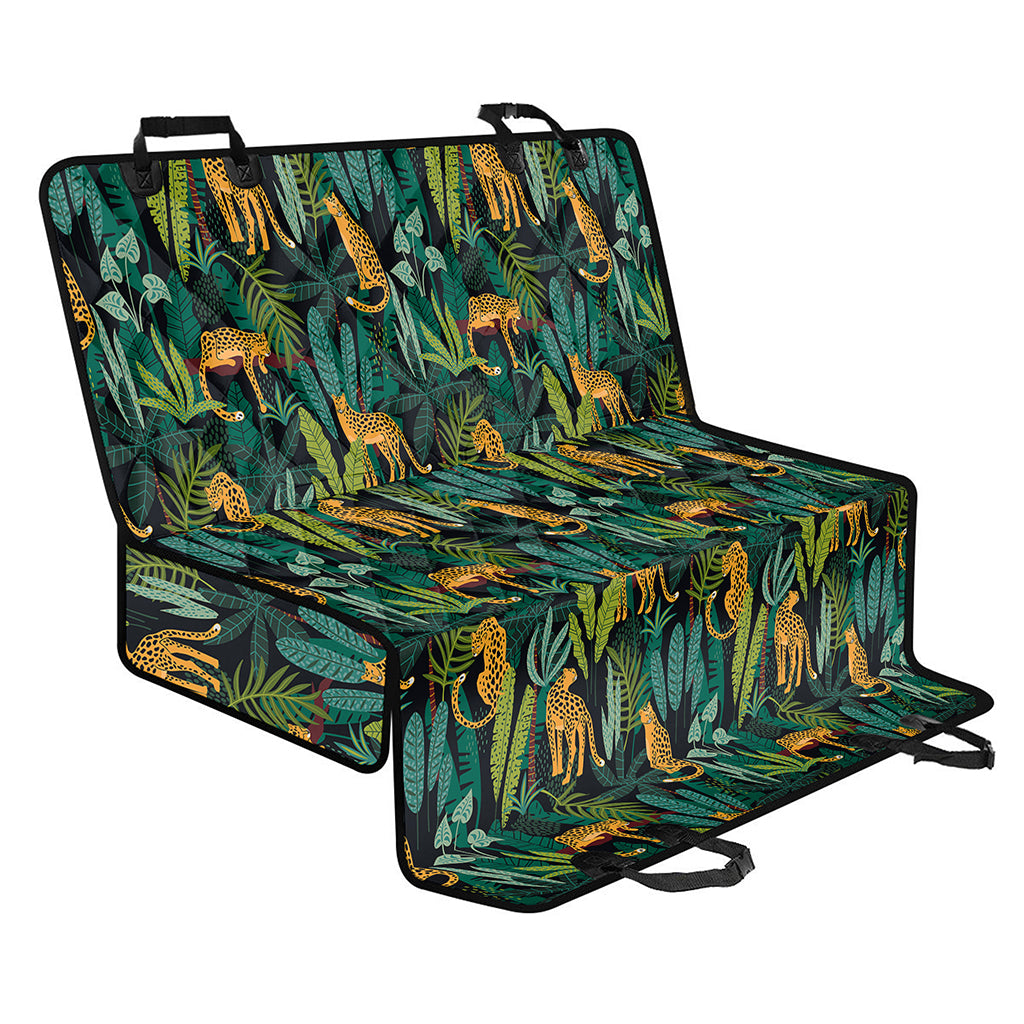Tropical Jaguar Pattern Print Pet Car Back Seat Cover