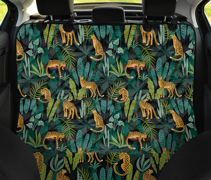Tropical Jaguar Pattern Print Pet Car Back Seat Cover