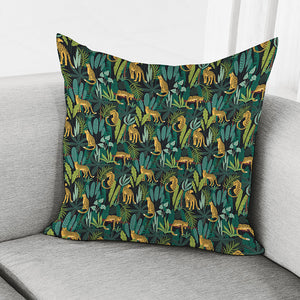 Tropical Jaguar Pattern Print Pillow Cover