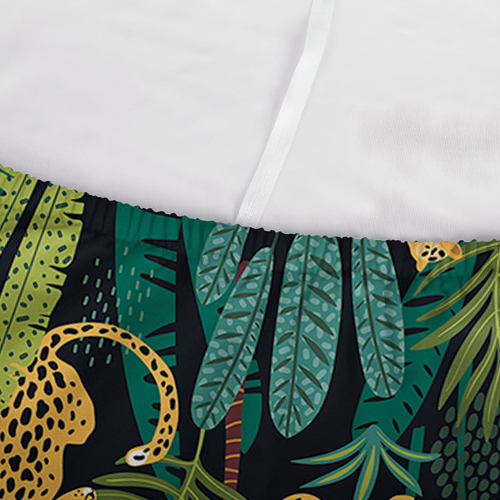 Tropical Jaguar Pattern Print Sofa Cover