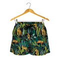 Tropical Jaguar Pattern Print Women's Shorts