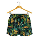 Tropical Jaguar Pattern Print Women's Shorts