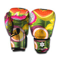 Tropical Jungle Fruits Pattern Print Boxing Gloves