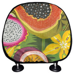 Tropical Jungle Fruits Pattern Print Car Headrest Covers