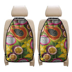 Tropical Jungle Fruits Pattern Print Car Seat Organizers