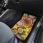 Tropical Jungle Fruits Pattern Print Front Car Floor Mats