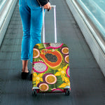 Tropical Jungle Fruits Pattern Print Luggage Cover