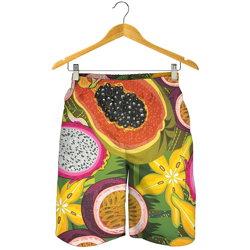 Tropical Jungle Fruits Pattern Print Men's Shorts