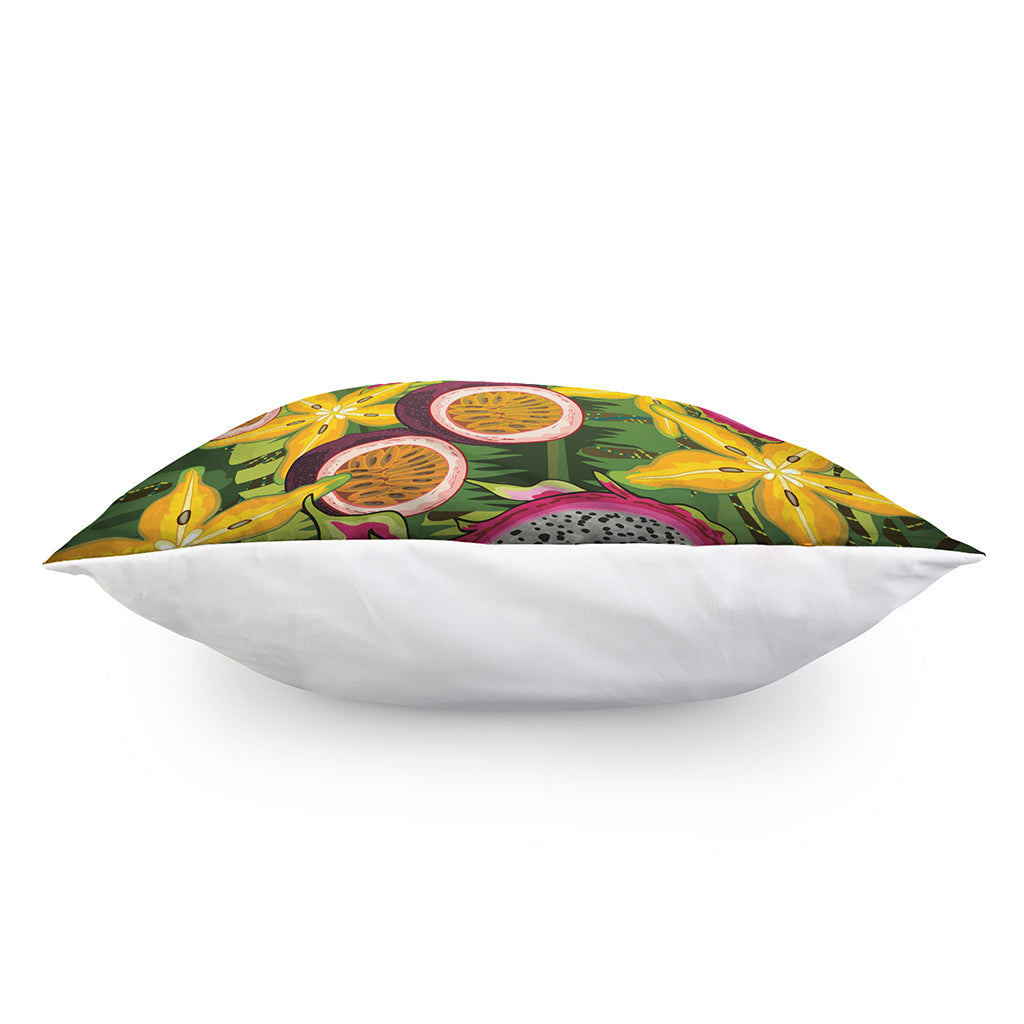 Tropical Jungle Fruits Pattern Print Pillow Cover