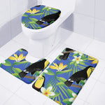 Tropical Keel-Billed Toucan Print 3 Piece Bath Mat Set