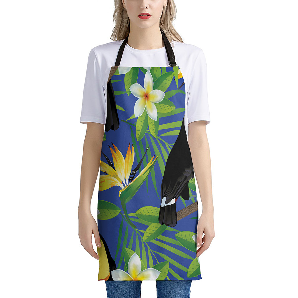 Tropical Keel-Billed Toucan Print Apron