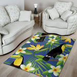 Tropical Keel-Billed Toucan Print Area Rug