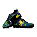 Tropical Keel-Billed Toucan Print Black Sneakers