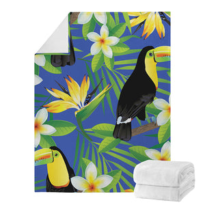 Tropical Keel-Billed Toucan Print Blanket