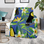 Tropical Keel-Billed Toucan Print Blanket