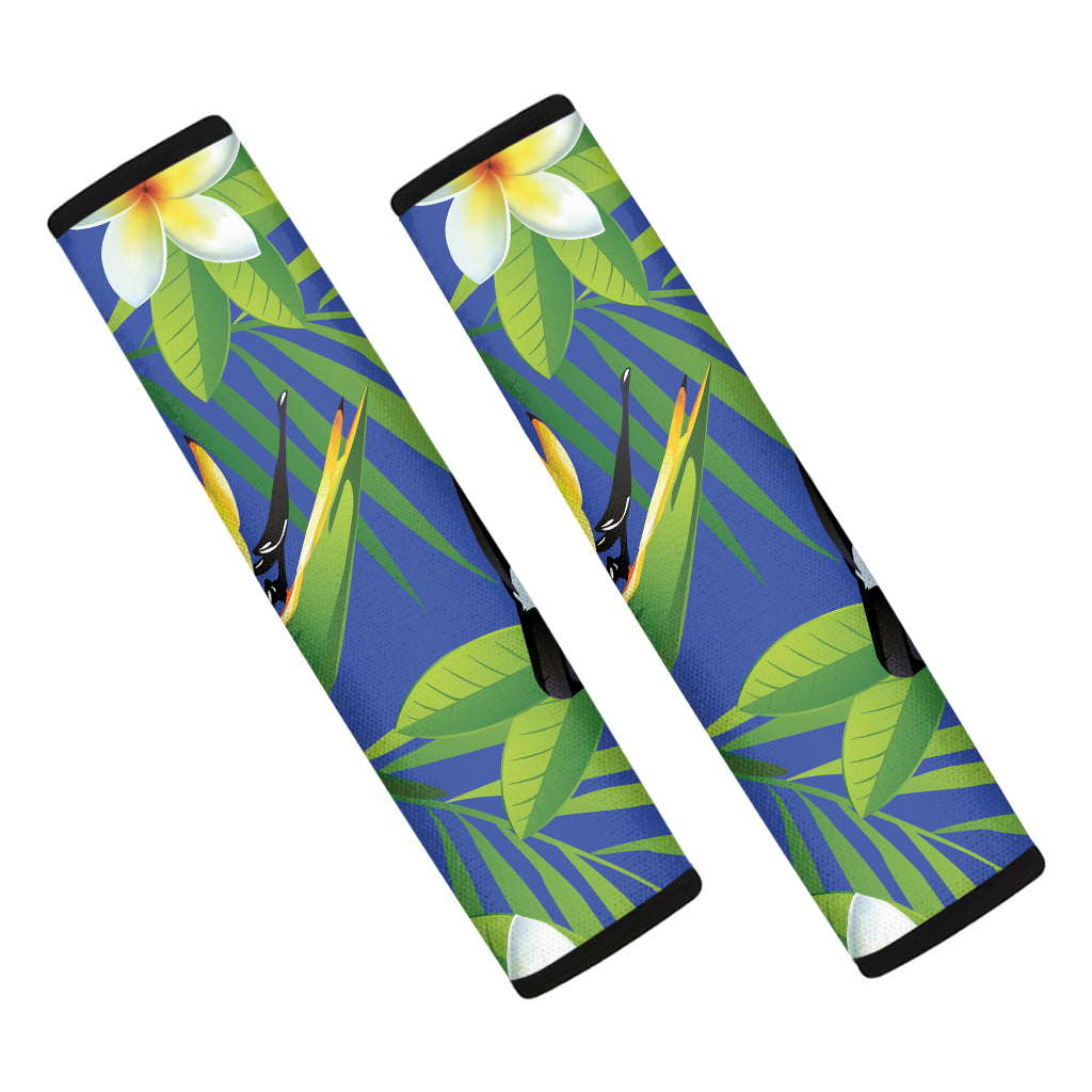 Tropical Keel-Billed Toucan Print Car Seat Belt Covers