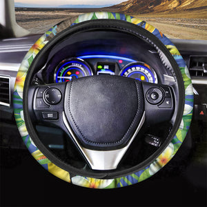 Tropical Keel-Billed Toucan Print Car Steering Wheel Cover