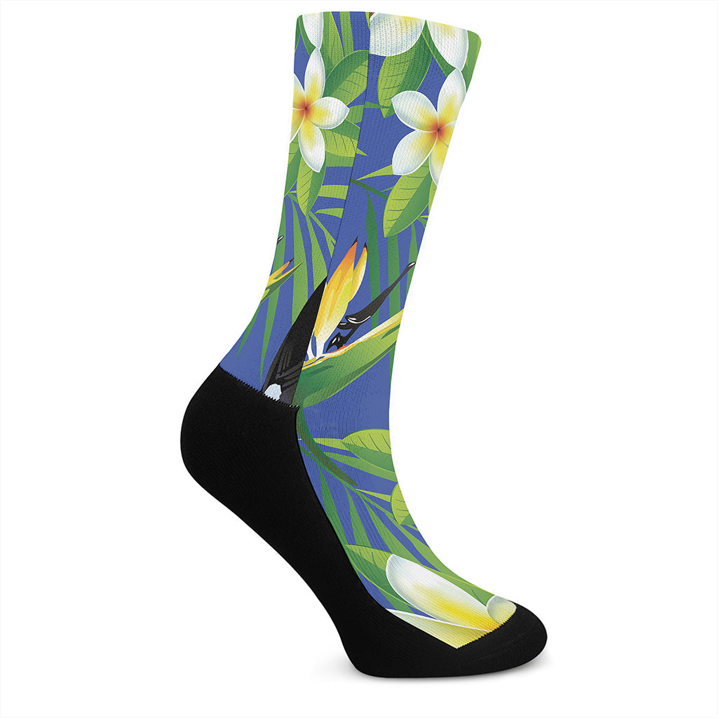 Tropical Keel-Billed Toucan Print Crew Socks