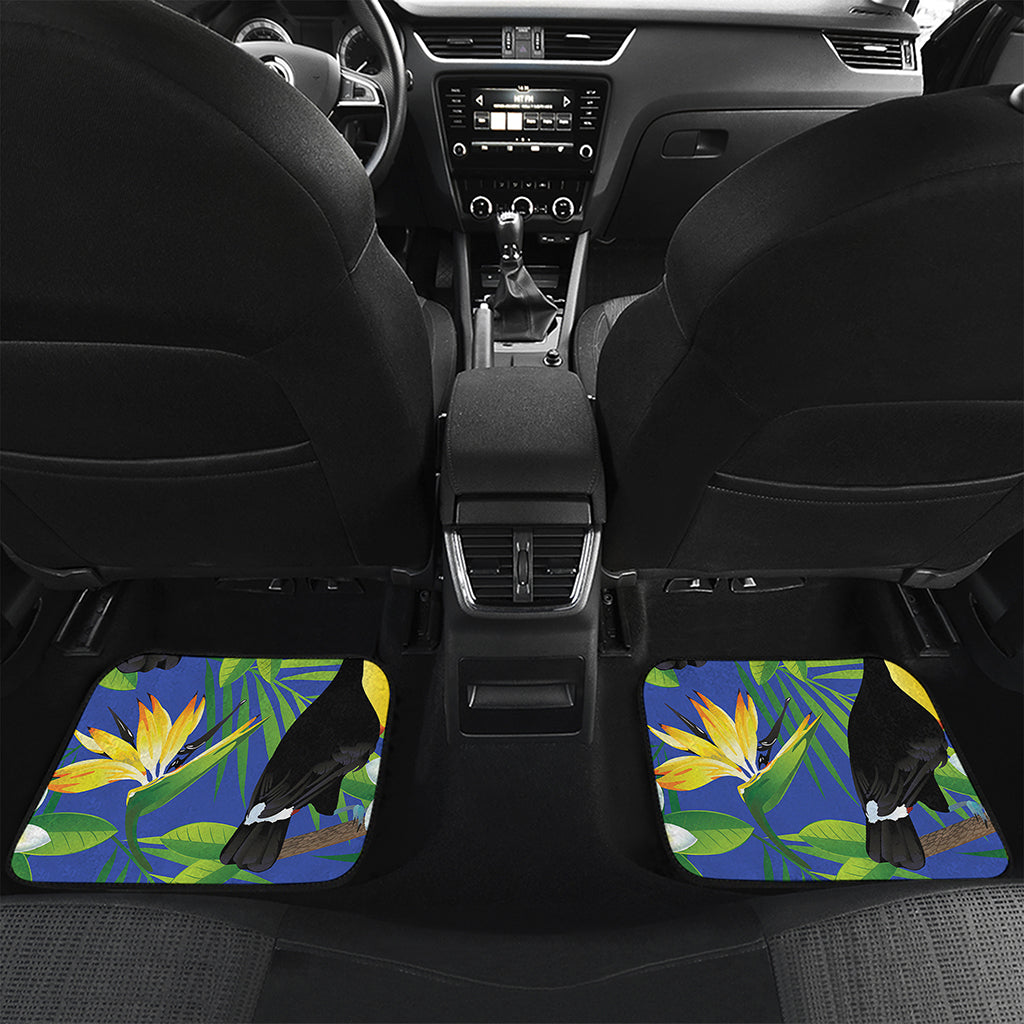 Tropical Keel-Billed Toucan Print Front and Back Car Floor Mats