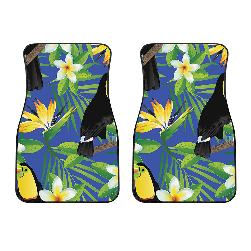 Tropical Keel-Billed Toucan Print Front Car Floor Mats