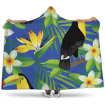 Tropical Keel-Billed Toucan Print Hooded Blanket