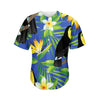 Tropical Keel-Billed Toucan Print Men's Baseball Jersey