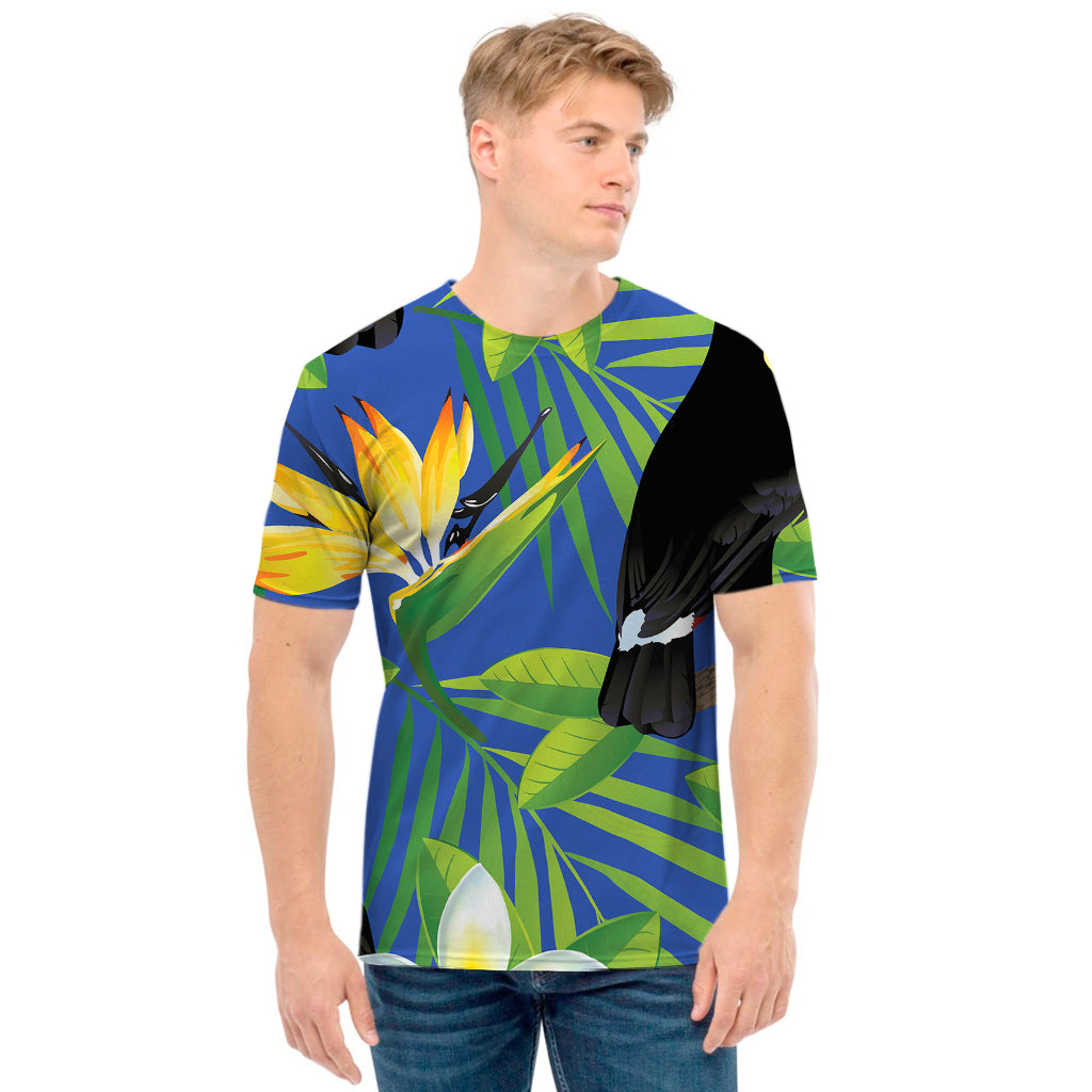 Tropical Keel-Billed Toucan Print Men's T-Shirt