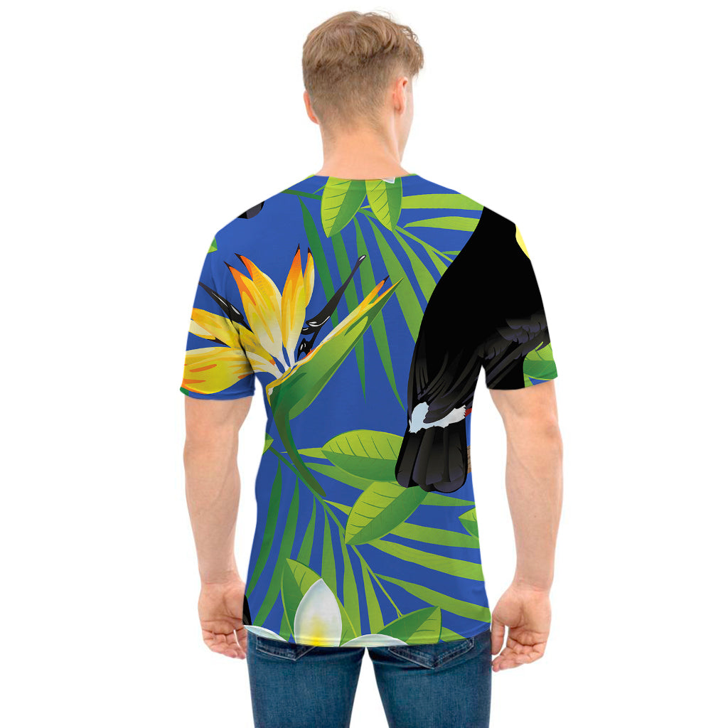 Tropical Keel-Billed Toucan Print Men's T-Shirt