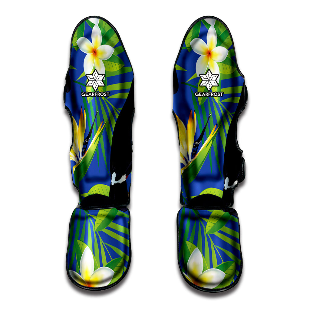 Tropical Keel-Billed Toucan Print Muay Thai Shin Guard