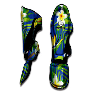 Tropical Keel-Billed Toucan Print Muay Thai Shin Guard