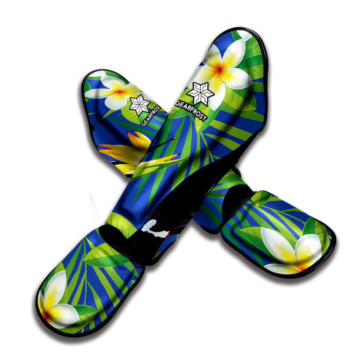 Tropical Keel-Billed Toucan Print Muay Thai Shin Guard