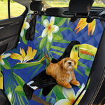 Tropical Keel-Billed Toucan Print Pet Car Back Seat Cover